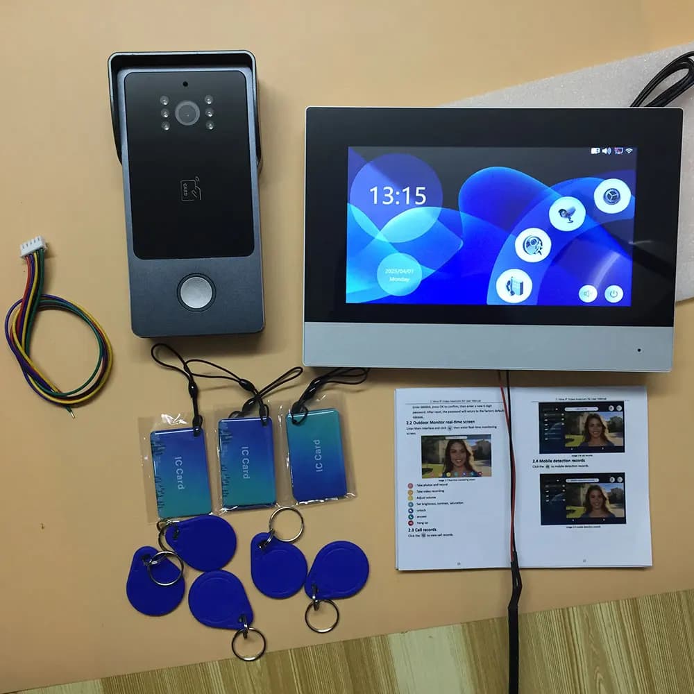 Nouveau système d'interphone vidéo Wifi intelligent à 2 fils Tuya