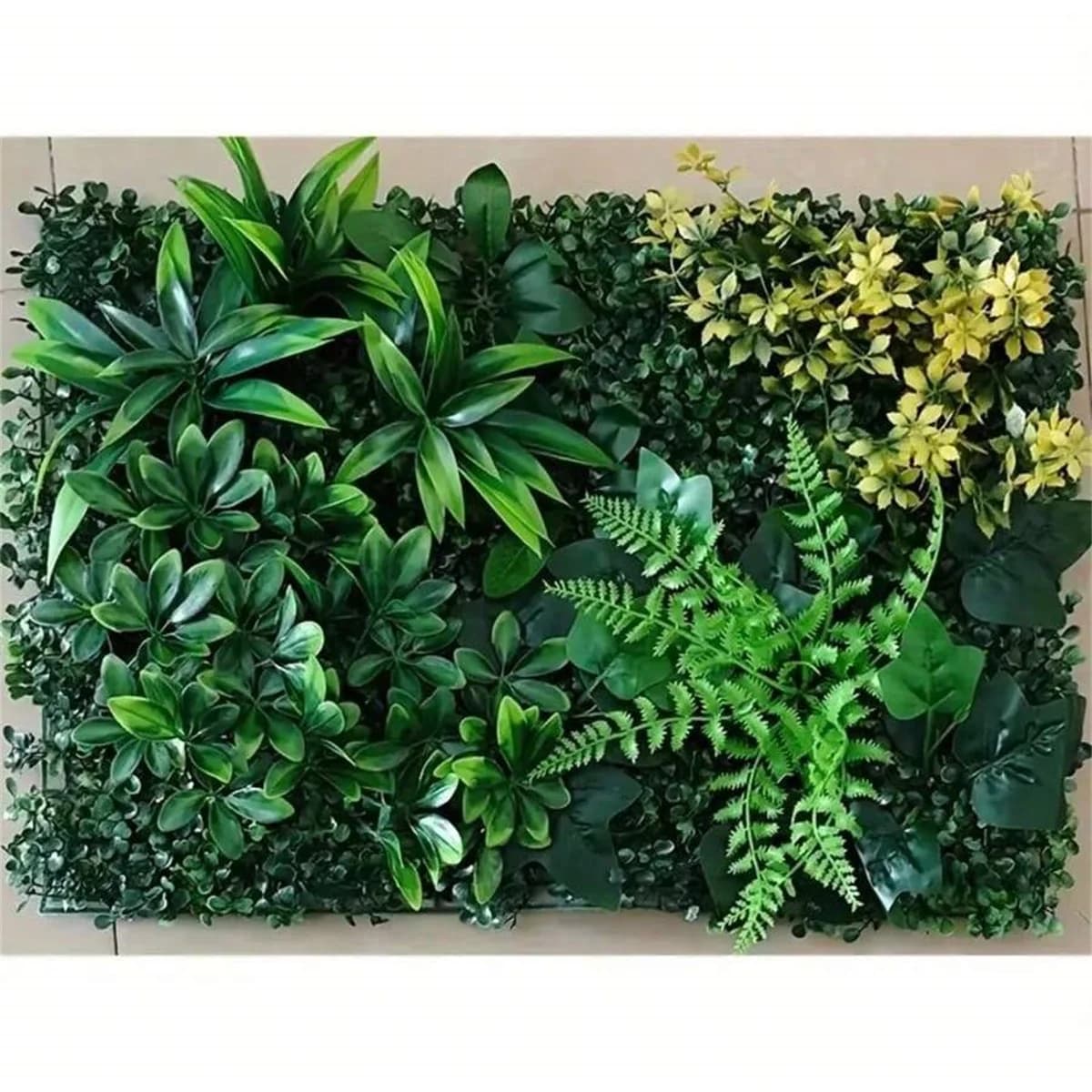 Panneaux muraux verts artificiels, décoration en faux gazon jungle pour la maison et le jardin, tapis de verdure vibrante pour intérieur, extérieur, patio et mariages