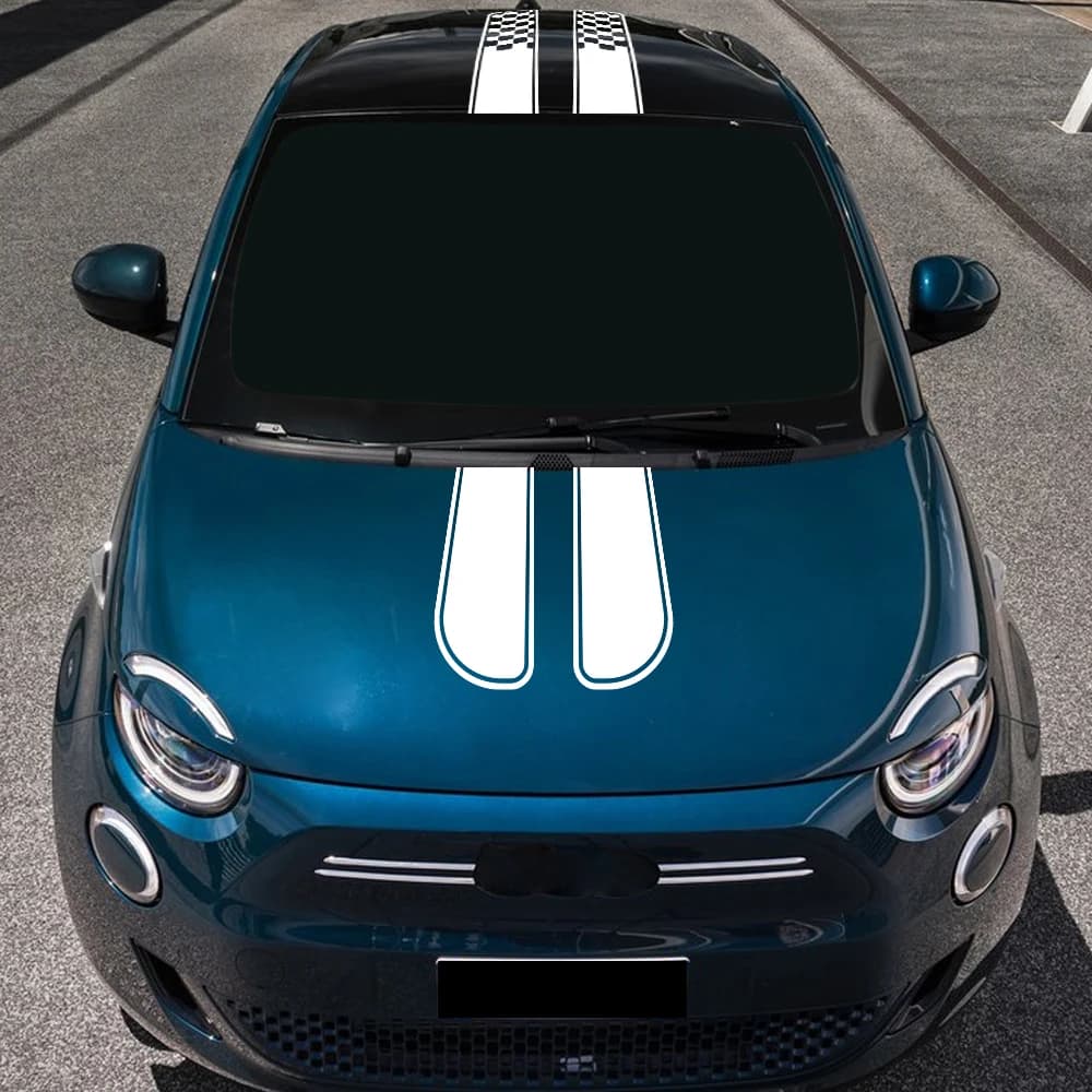 Autocollant de voiture en PVC pour Fiat 500