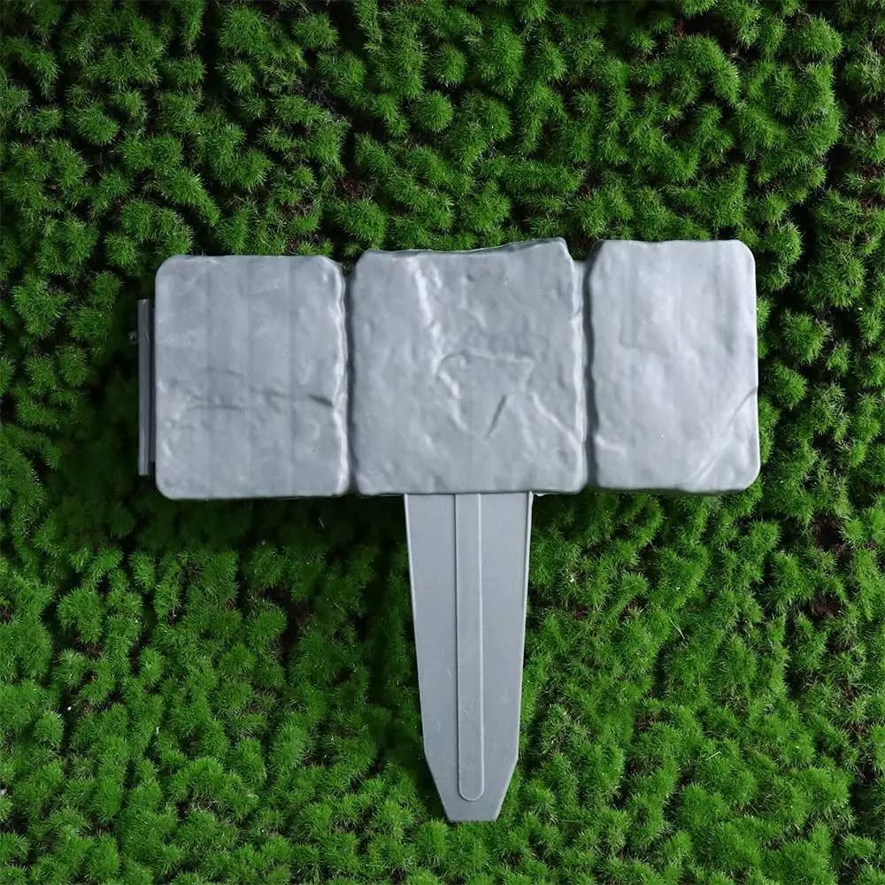 Bordure de pelouse effet pierre grise