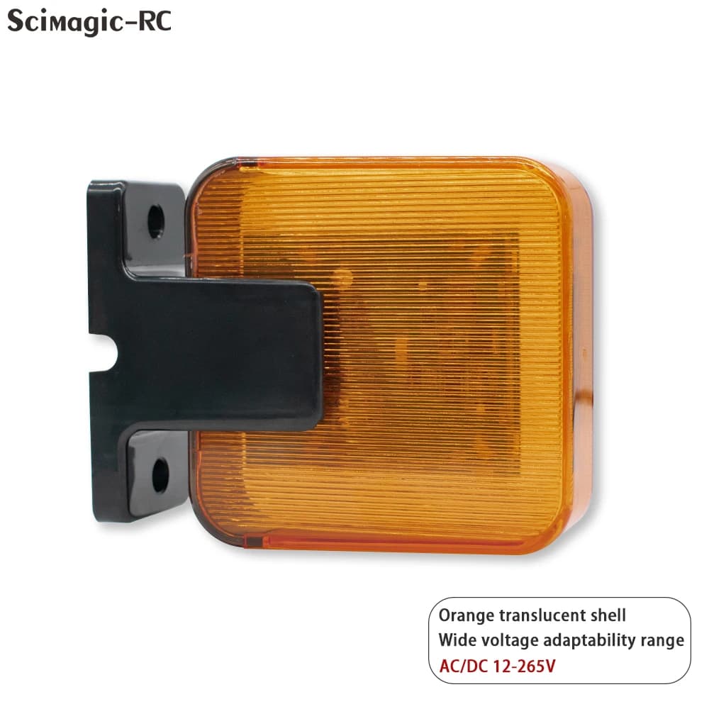 Feu de signalisation universel à LED clignotant – Lampe d'alarme 12V-265V pour portes de garage