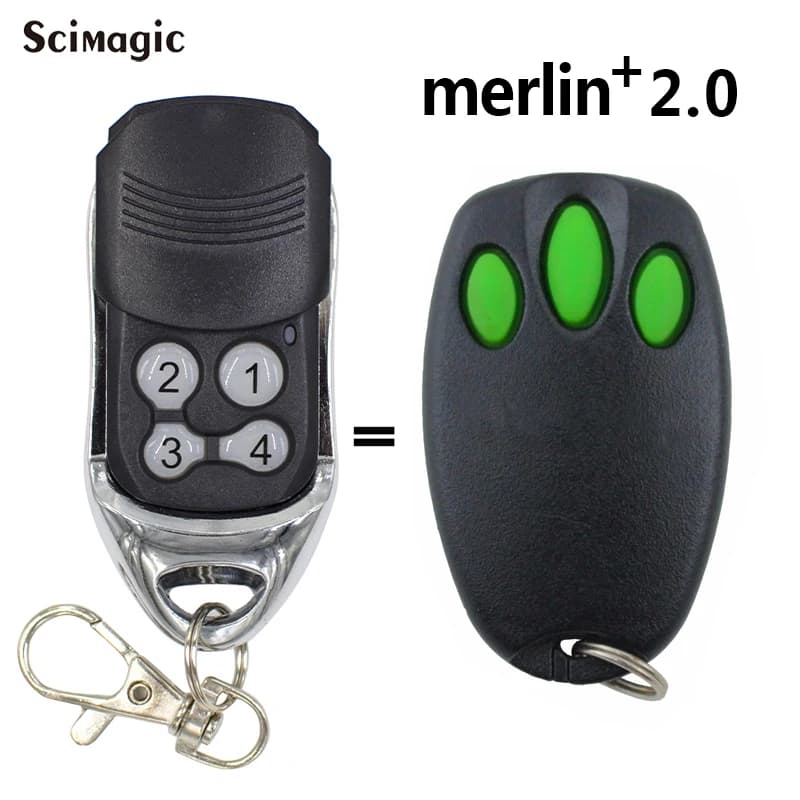 Merlin+ 2.0 E945 E945M E950M E943M Porte de Garage Télécommande Compatible ST50EVOB ST50EVO MT100EVO MT60EVO