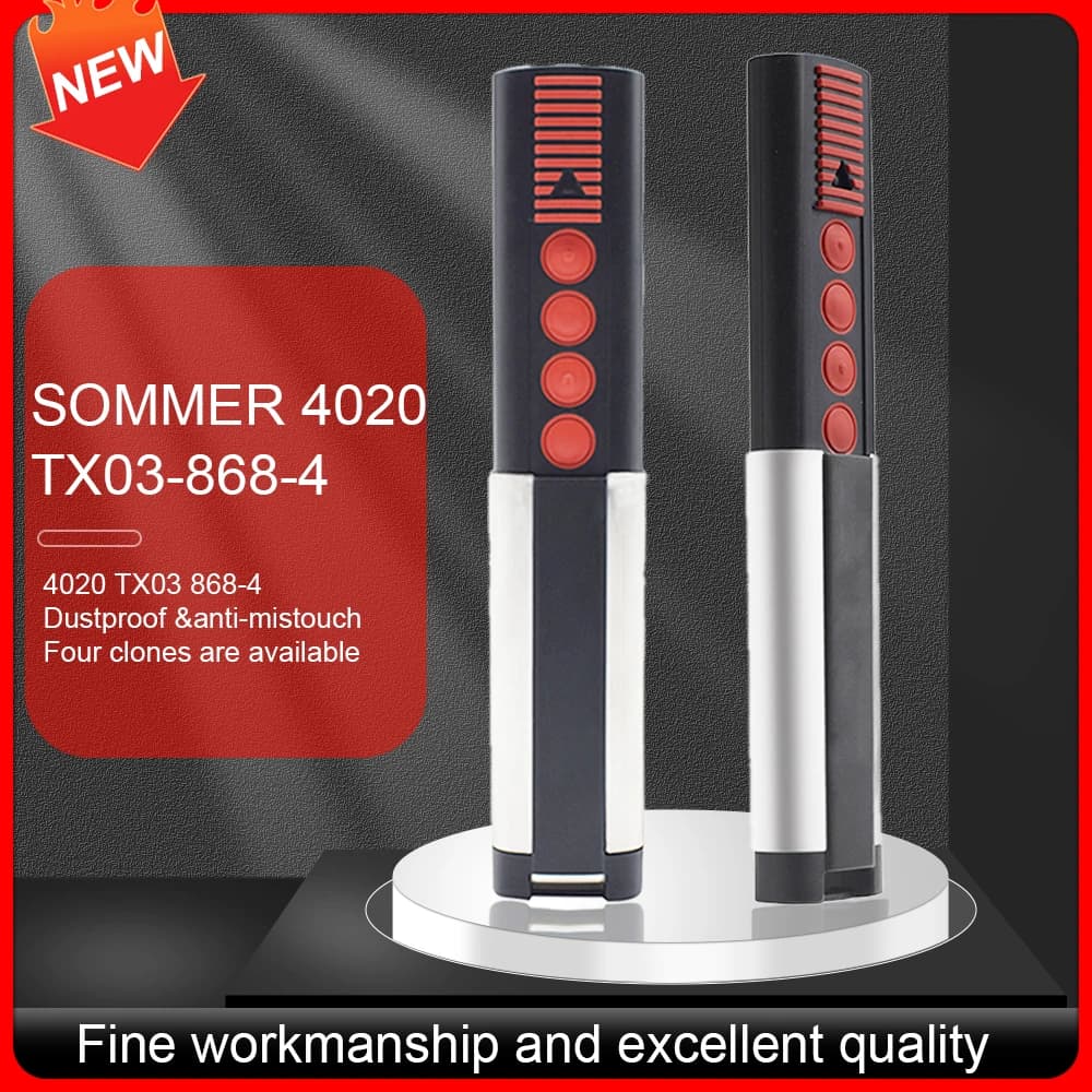 SOMMER 4020 TX-03-868-4 Télécommande 868.8MHz Transmetteur portatif Bouton Slide 4