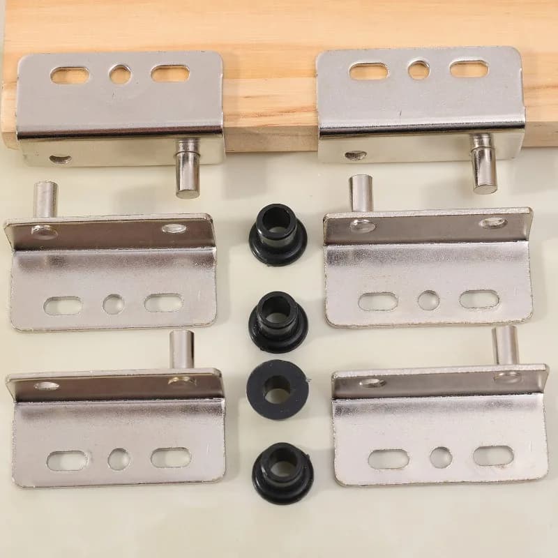 Ensemble de charnières pivotantes à Angle droit en fer pour porte