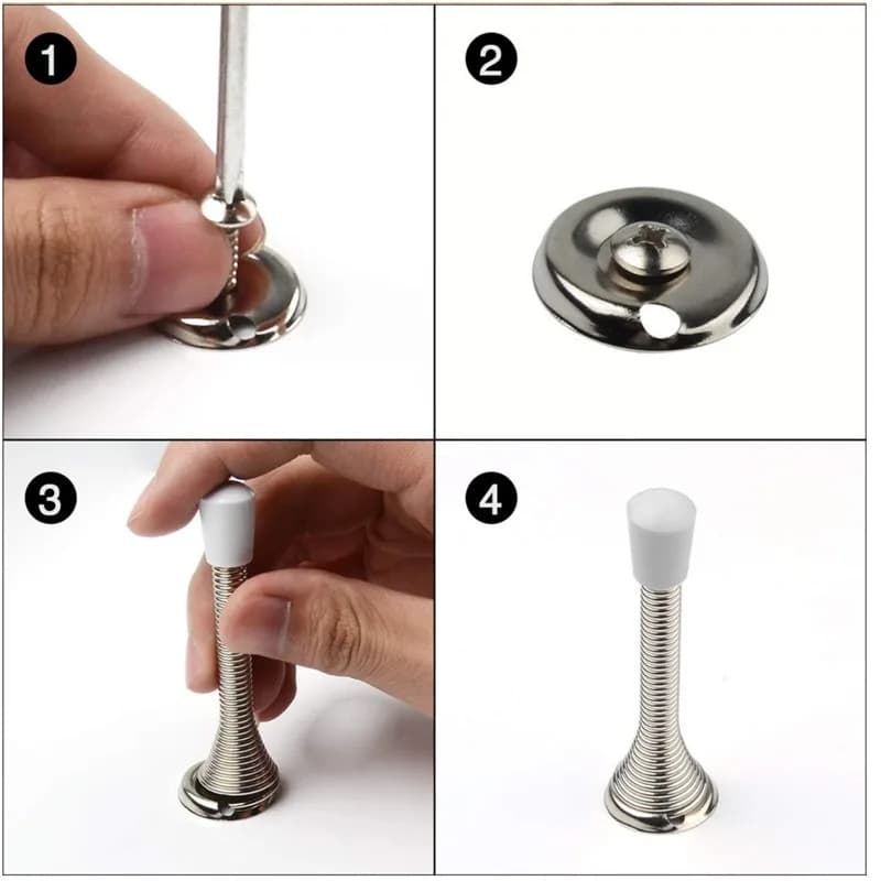 Butée de porte à ressort Flexible et robuste