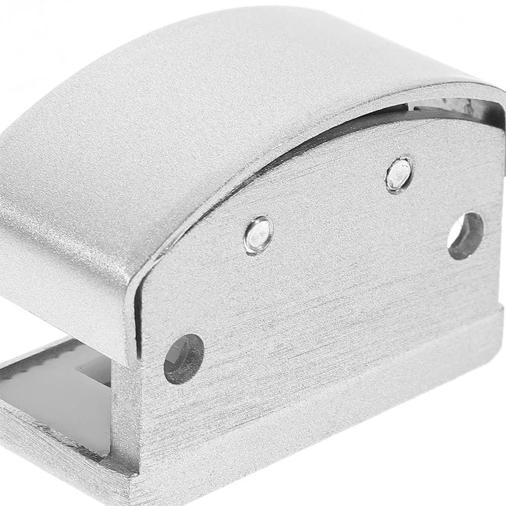 Guides de porte en alliage d'aluminium, 2 pièces, pièces de porte coulissante Anti-balançoire, accessoires de porte en verre, Guide de montage inférieur, piste de porte de douche