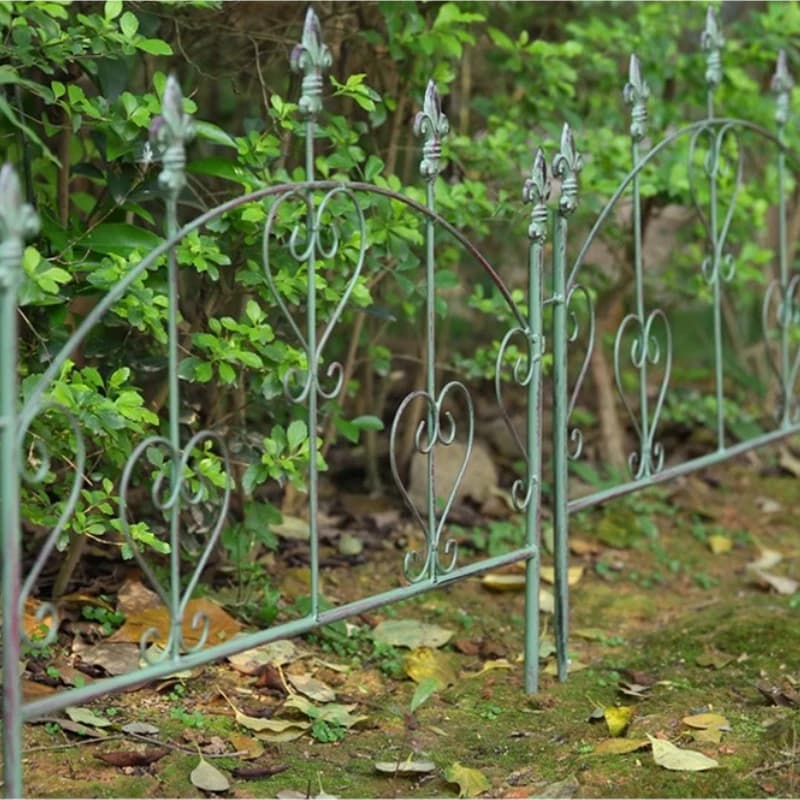 Clôture de jardin en fer