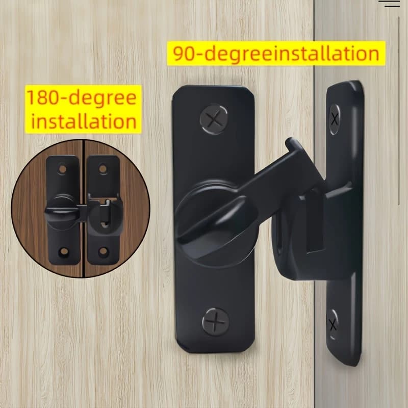 Loquet de porte coulissante robuste en alliage de zinc