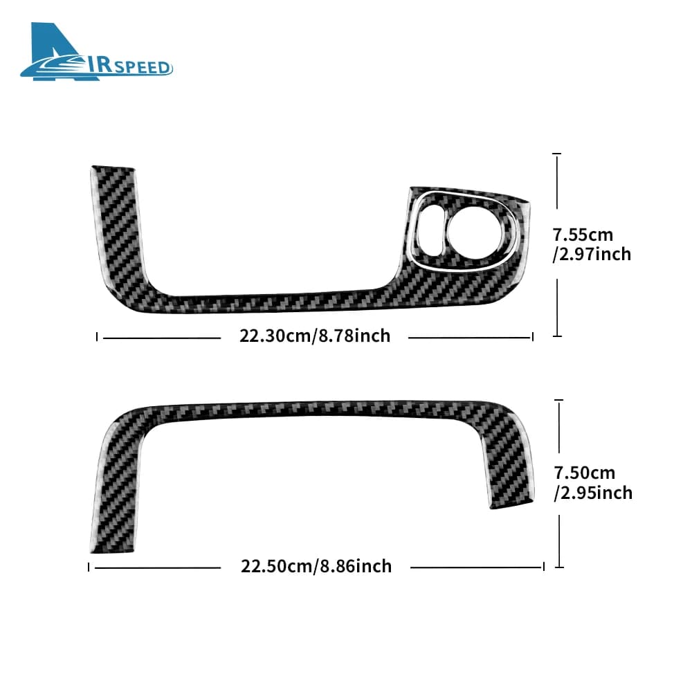 Garniture en Fibre de Carbone Souple pour Fiat 500, 2008-2011, Abarth 595, 2012, 2013, 2014-2015, 2018, 2019, 2020, 2021, 2023