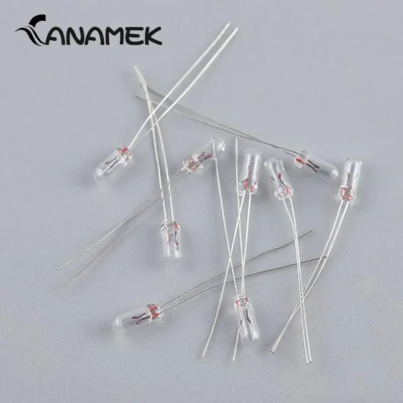 Ampoules à bouton de commutation transparent, Mini ampoule de blé et de riz, 12V, 5mm, 4mm, 3mm, pour GM GMC Chevy Honda Toyota, Radio météo, 25 pièces/lot