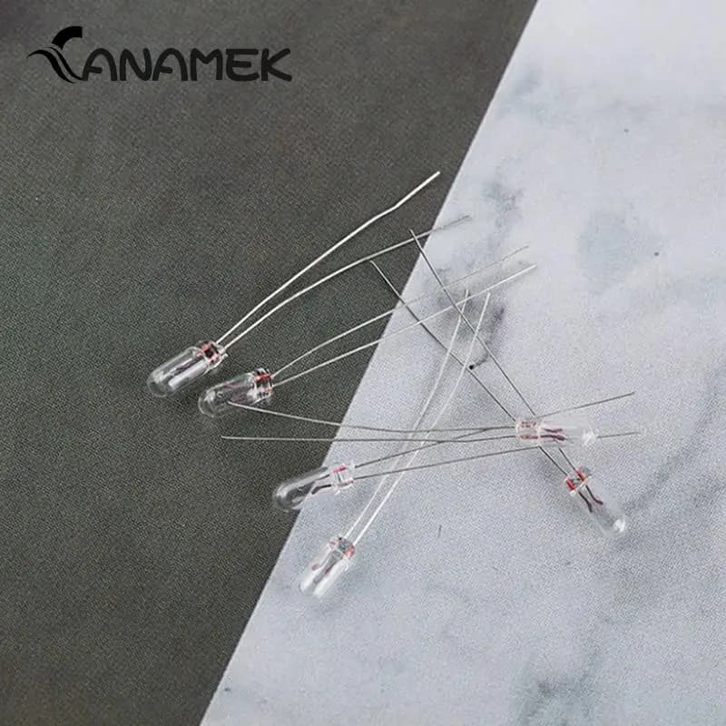 Ampoules à bouton de commutation transparent, Mini ampoule de blé et de riz, 12V, 5mm, 4mm, 3mm, pour GM GMC Chevy Honda Toyota, Radio météo, 25 pièces/lot