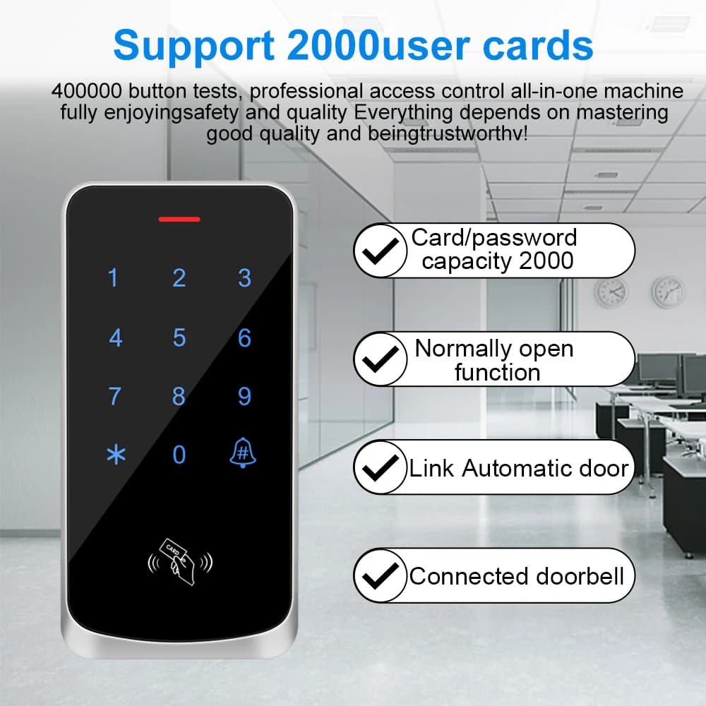Contrôle d'accès clavier Digicode RFID 125KHz