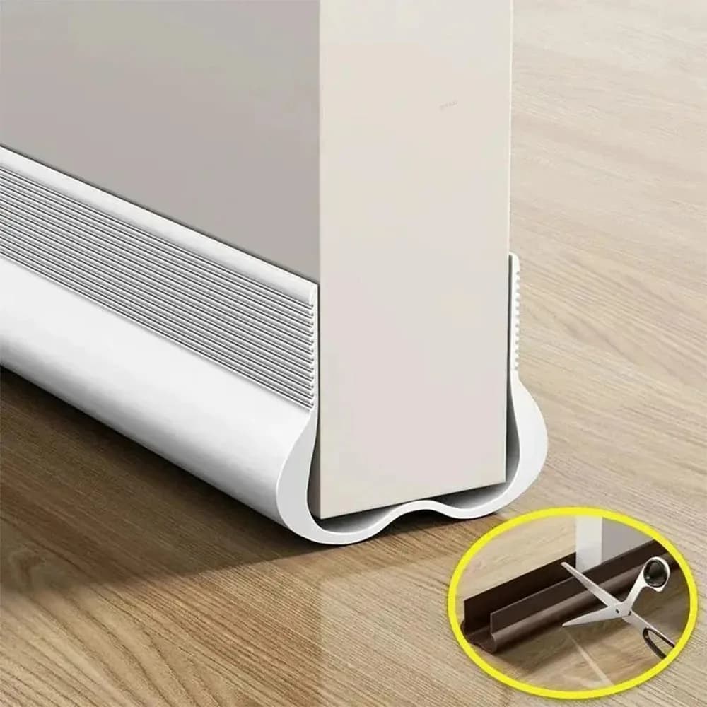 Bande d'étanchéité souple en PVC pour bas de porte