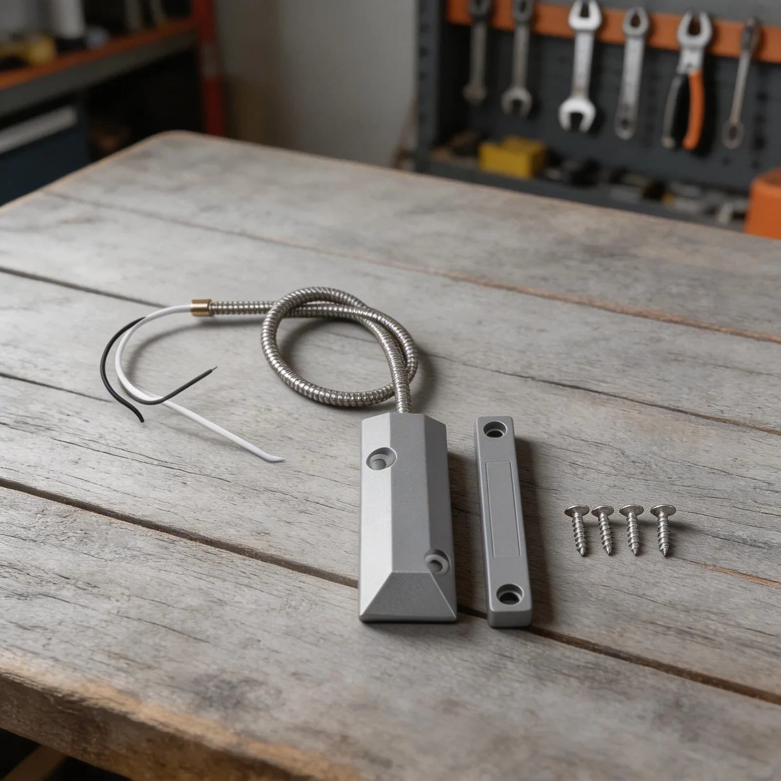 Capteur à sonde pour porte de garage en alliage de zinc pour la surveillance continue de l'état des portes dans les magasins de détail et les entrepôts