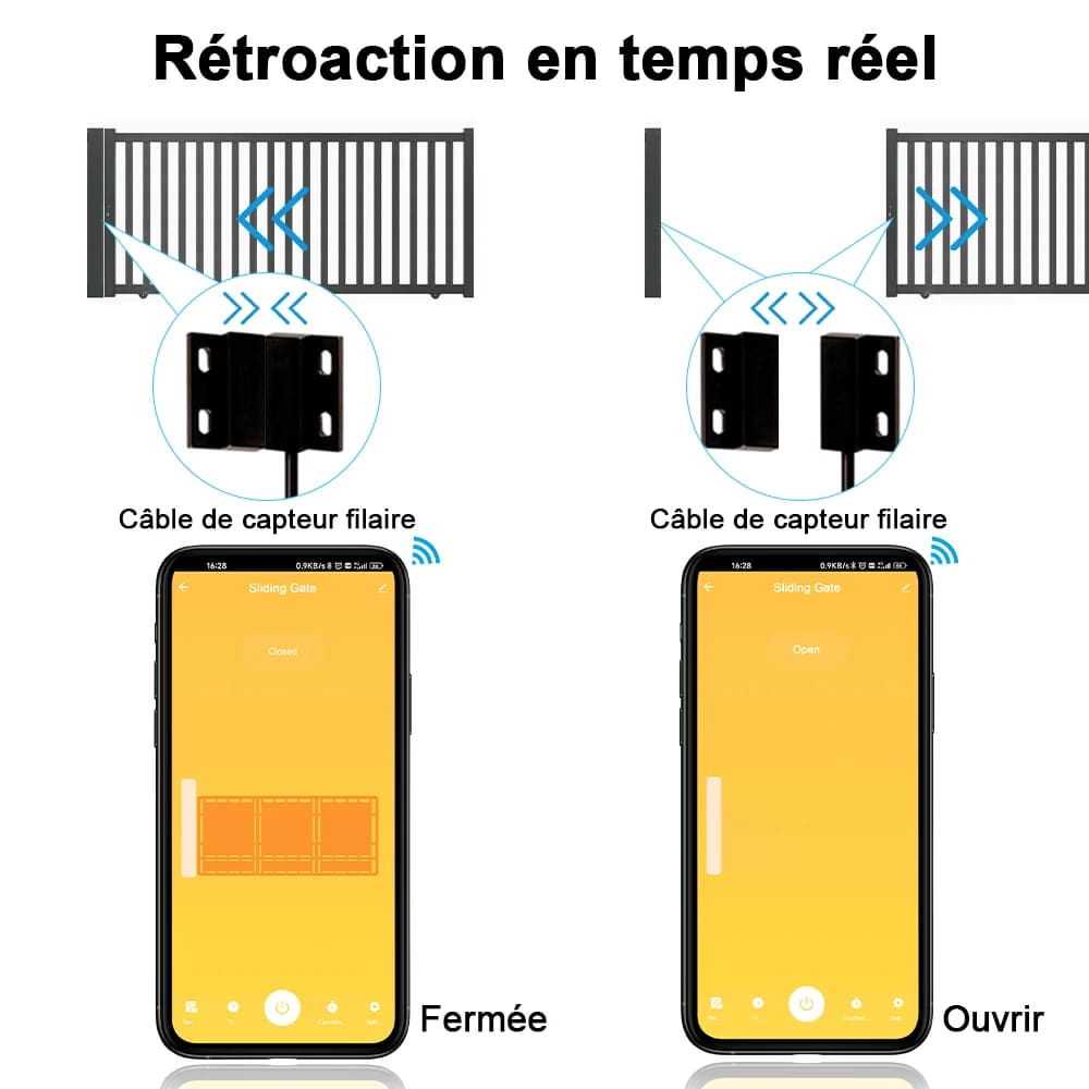 WiFi porte coulissante ouvre-moteur contrôleur commutateur Tuya vie intelligente ouverture maison à distance Alexa