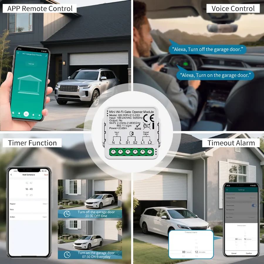Tuya WiFi Zigbee ouvre-porte de Garage contrôleur