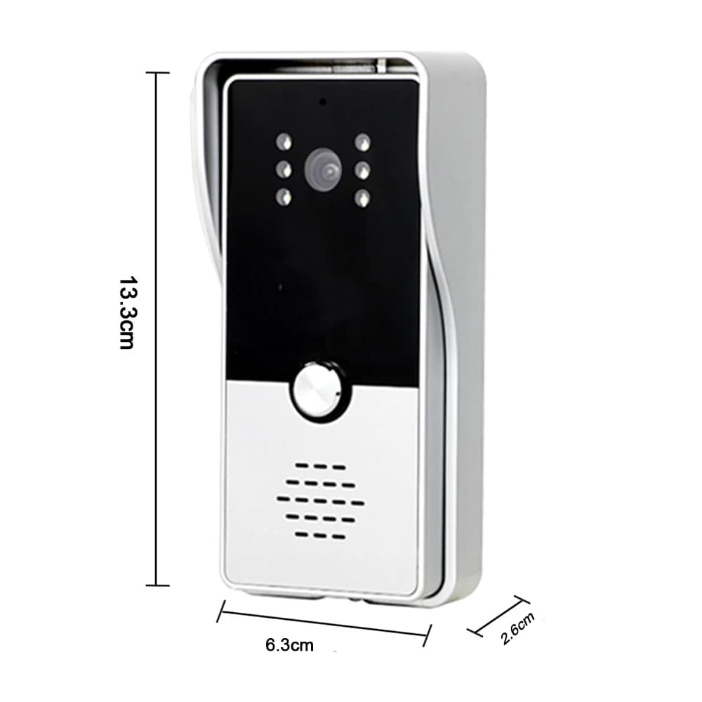 Homefong 7 pouces visiophone avec serrure électronique RFID interphone vidéo système de contrôle d'accès de porte déverrouiller parler nuit