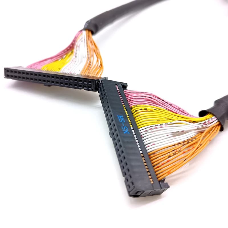 Câble de connexion PLC 10 20 30 34 40 50 64 broches de noyau, bornier IDC, fil de blindage de Signal multi-core, connecteur FC-2.54