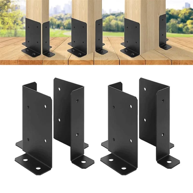 Staffe de Support de Base de poteau de clôture en bois