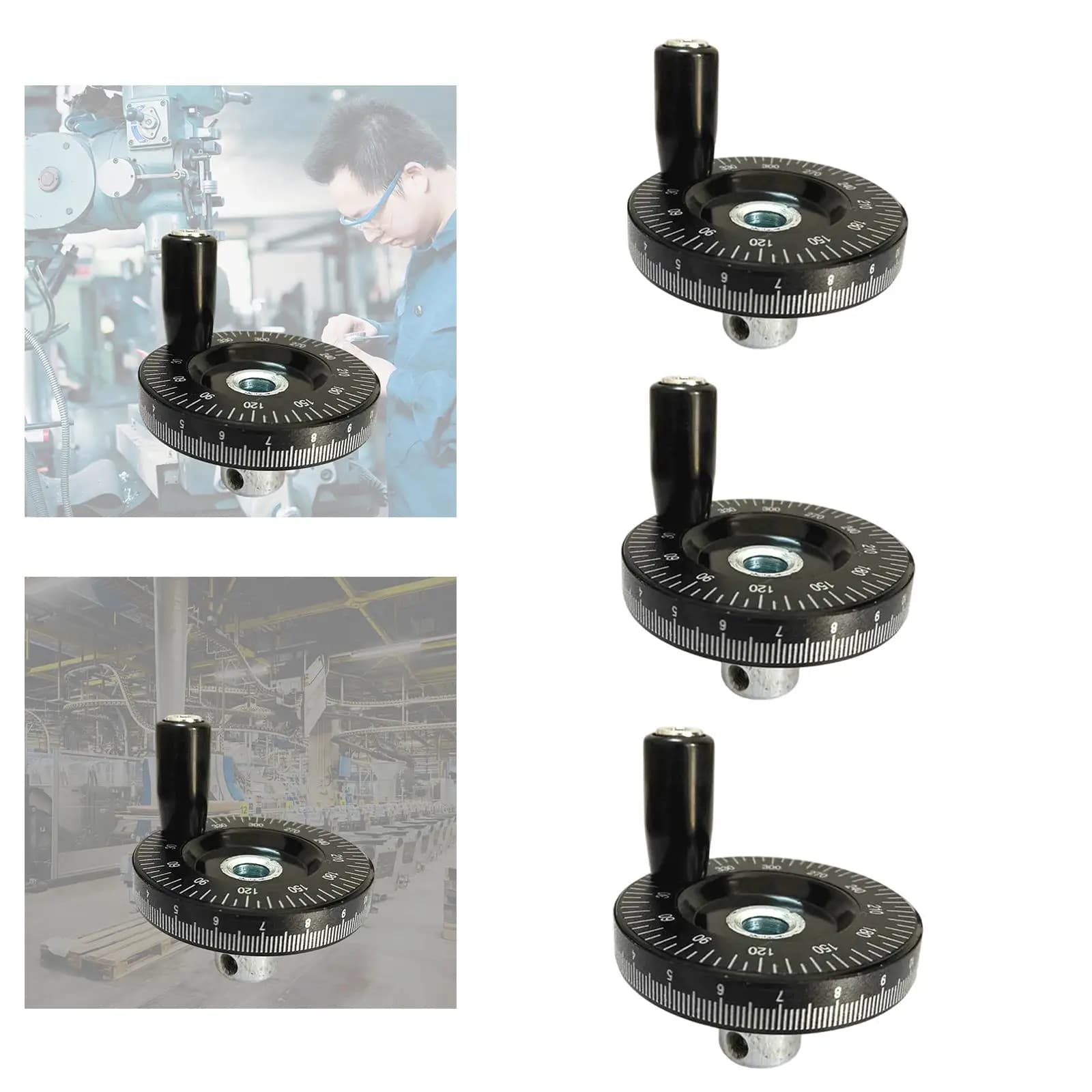 Le volant de tour en bakélite remplace les accessoires de machines de meuleuse de tour antidérapante ronde pour les meuleuses de machines-outils industrielles