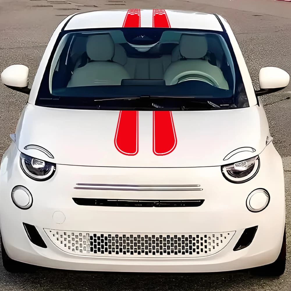 Autocollant de voiture en PVC pour Fiat 500
