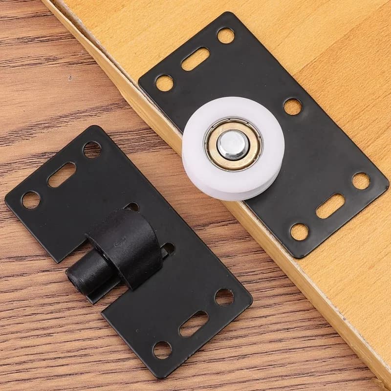 Roulettes de porte coulissante silencieuses en nylon