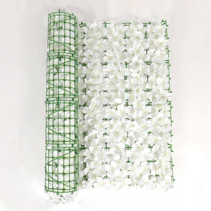 Clôture à Fleurs Artificielles pour Jardin