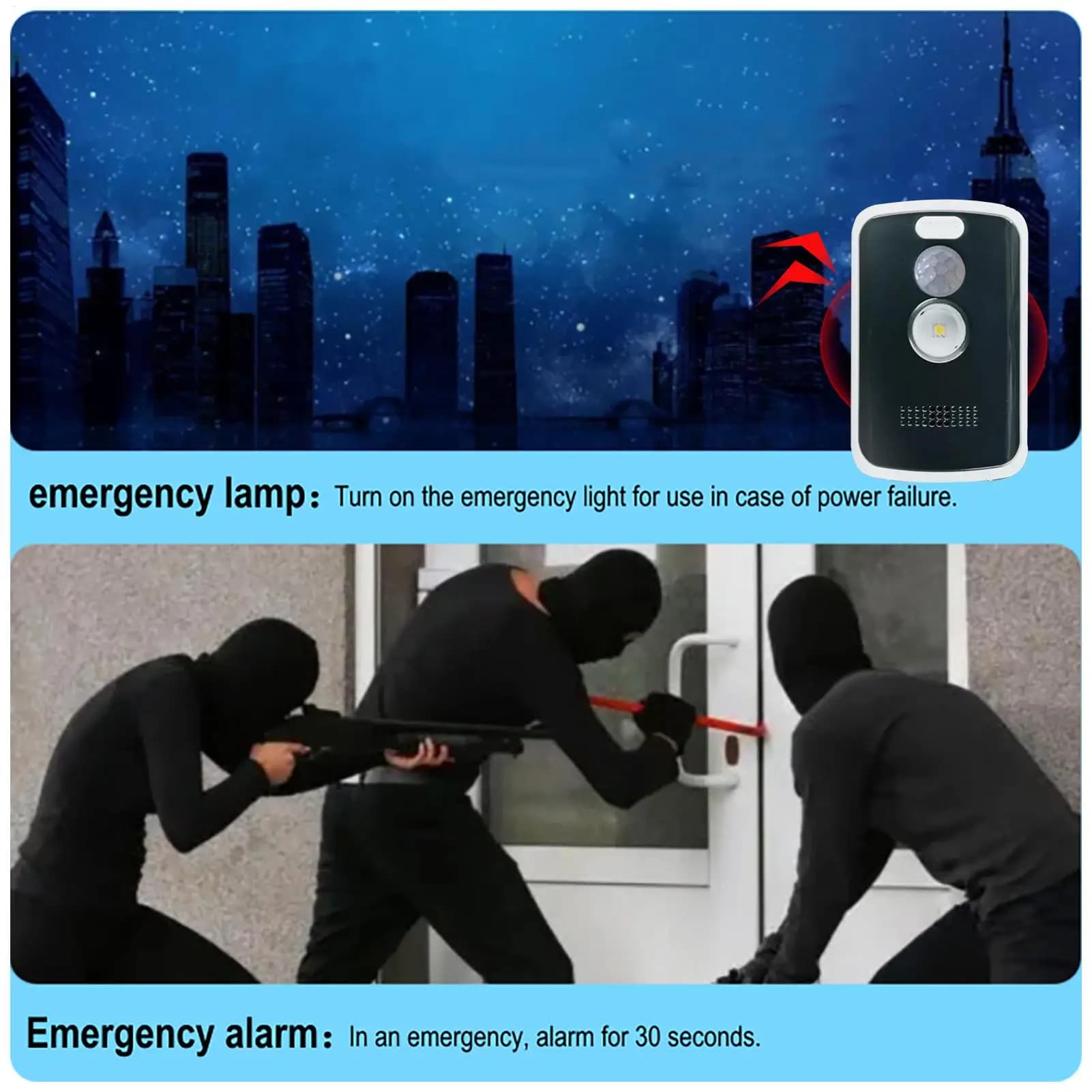 Alarme de sécurité périmétrique 125db