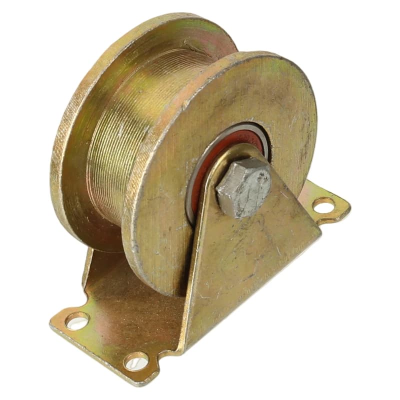 Roue pivotante rigide robuste de 80 mm de diamètre – Roue et support à rainure UV de 2,5 mm pour clôture coulissante de patio et portail d'usine