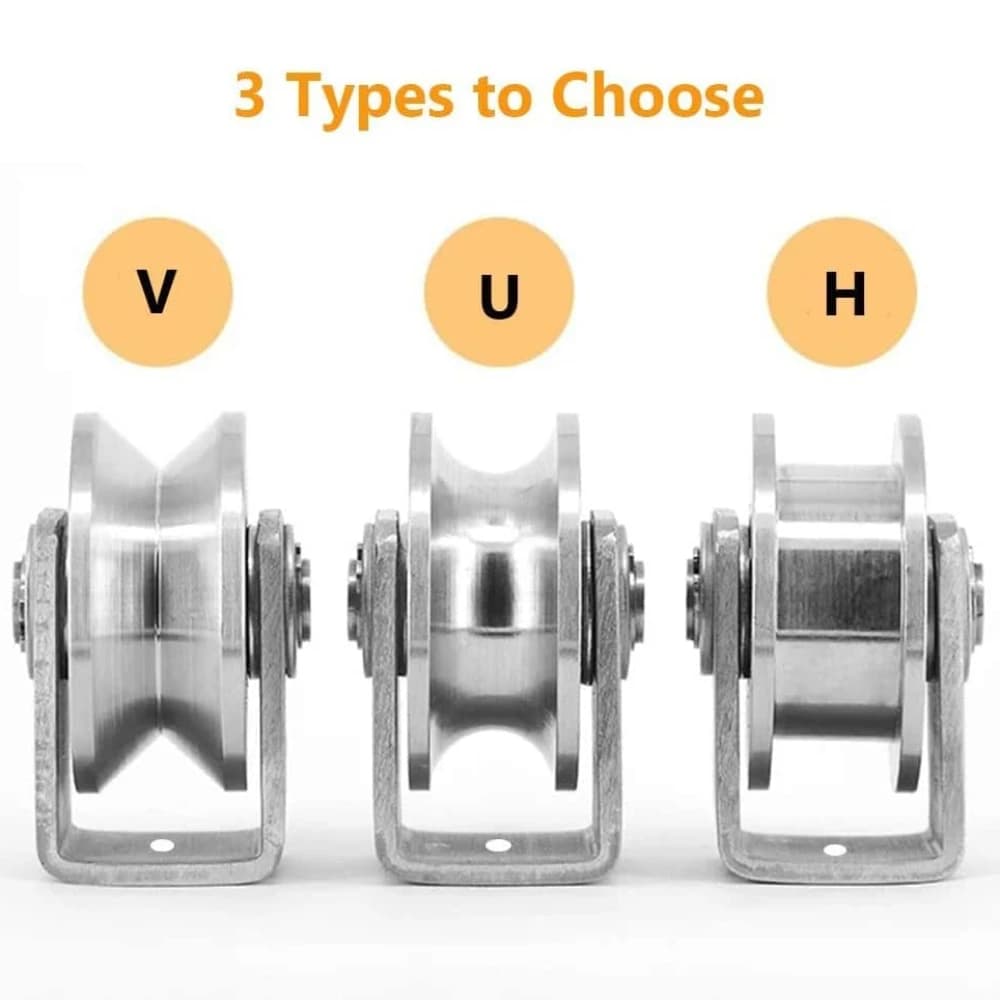 RapDuty-Roulettes de porte marketen acier inoxydable 304