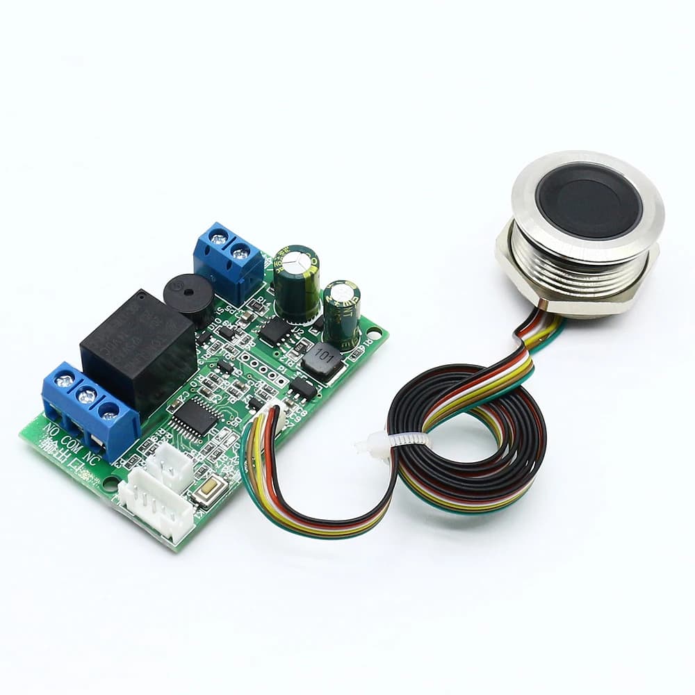 Module de contrôle de relais d'empreintes digitales contrôleur de serrure de porte DC10V-120V