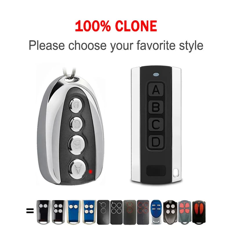 2 pièces, Télécommande V2 433.92MHz 100% Clone V2 PHOENIX PHOENIX2 PHOENIX4 PHOX PHOX2 PHOX4 HANDY2 HANDY4 TSC TRC TXC