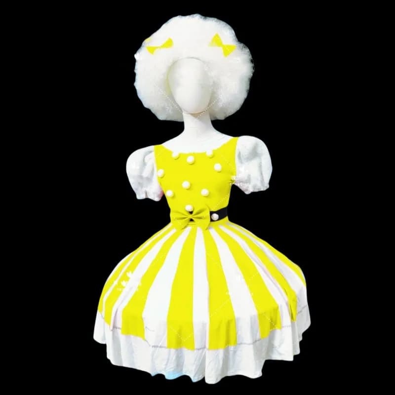 Costume de Clown Cosplay, Vêtements de Performance de Tour d'Équipe, ixde Carnaval, Parc d'Attraction, Tenue de Rave, Tenue de Scène de Danseuse