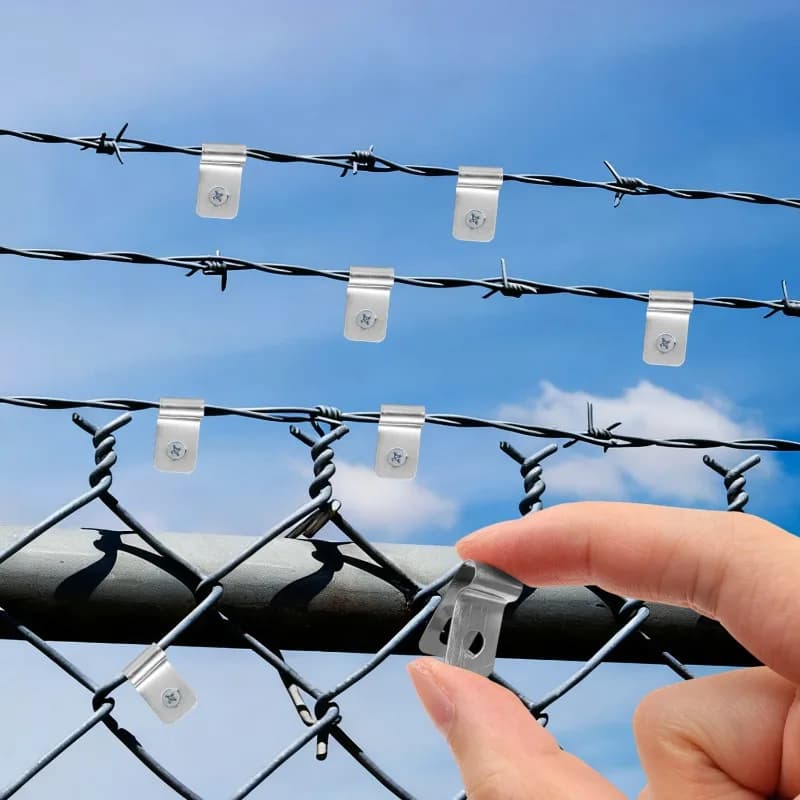 Clips de clôture vis résistant à la rouille moulé 304 poignées sécurisées en acier inoxydable câble métallique treillis