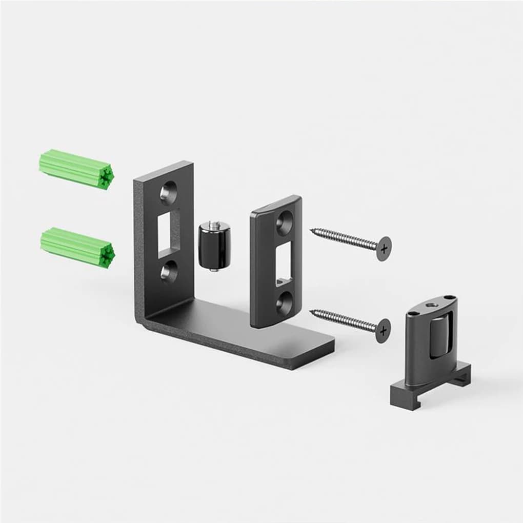 Installation sans effort de rail de porte coulissante réglable pour toute guide