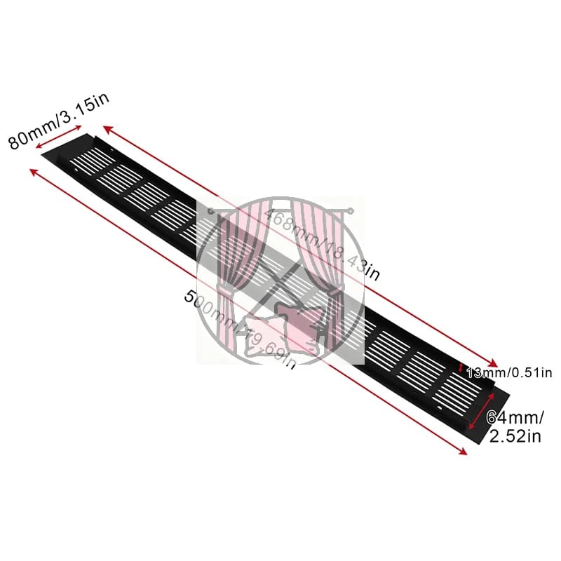 Grille de ventilation en alliage d'aluminium