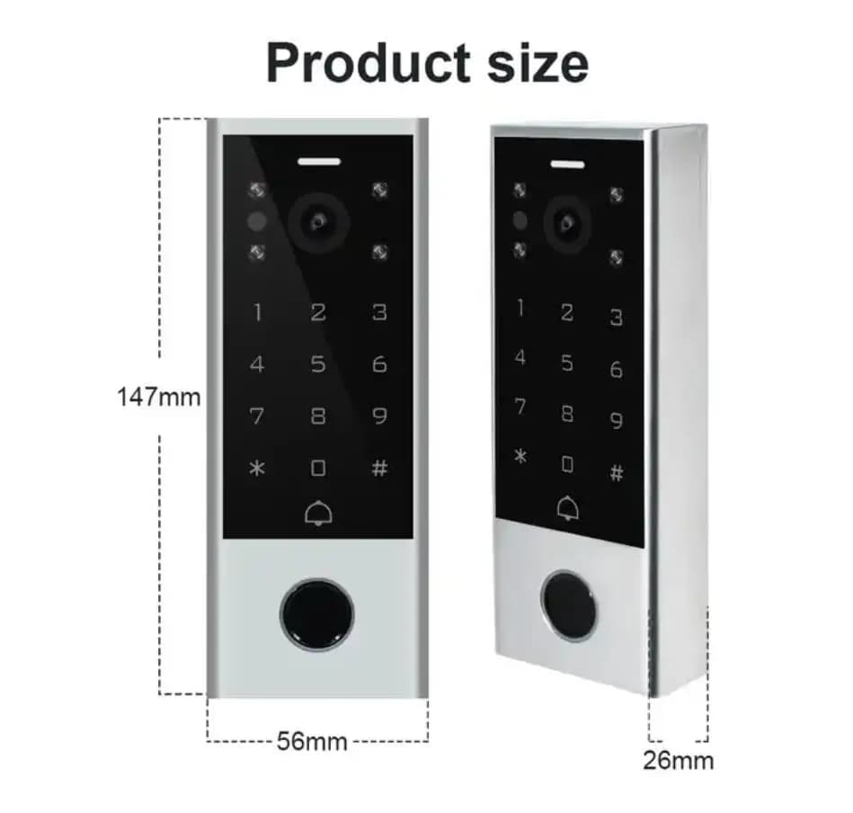 Interphone vidéo couleur filaire IP65 résistant aux intempéries