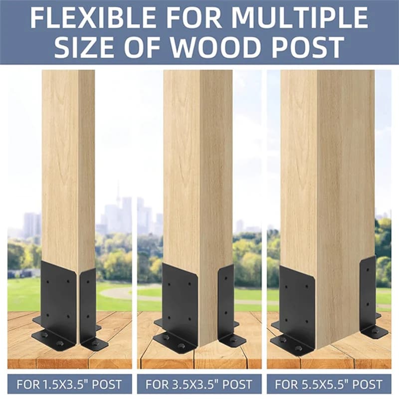 Staffe de Support de Base de poteau de clôture en bois