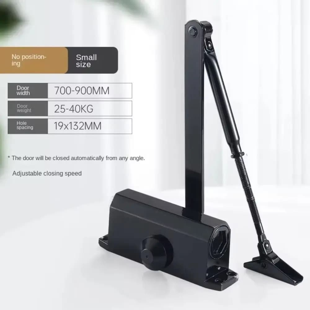 Nouveau Ferme-porte automatique vitesse réglable 25KG à 85KG support de protection tampon de fermeture souple