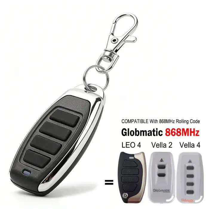 Пульт дистанционного управления для гаражных ворот Globmatic Vella 2 4 LEO 4 с плавающим кодом 868 МГц.