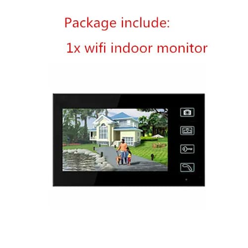 Système d'interphone vidéo avec 2 moniteurs, interphone vidéo, interphone sans fil, interphone vidéo
