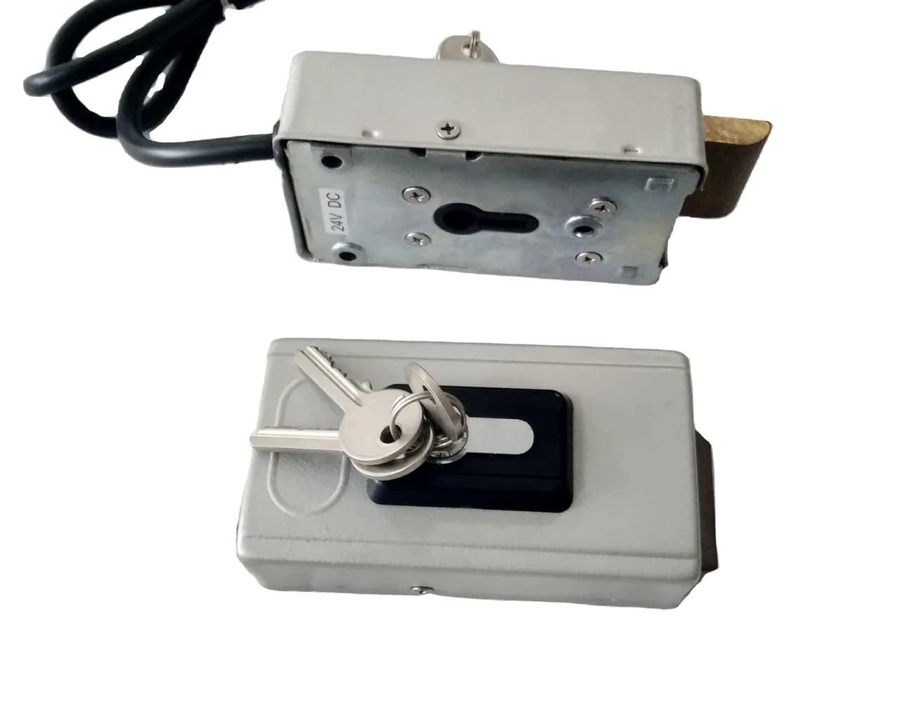 Serrure Électrique pour Porte Pivotante, Système d'Ouverture, 12V ou 24VDC