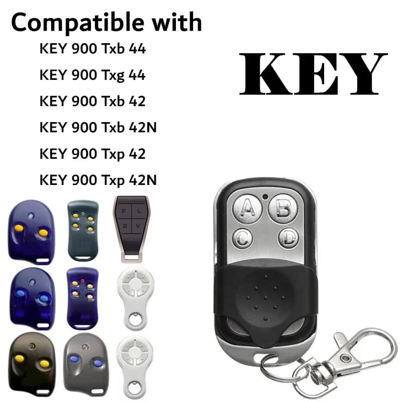 KEY 900 TXB 42 TXB 42N TXP 42 TXP 42N Duplicateur de télécommande 433.92MHZ Code fixe