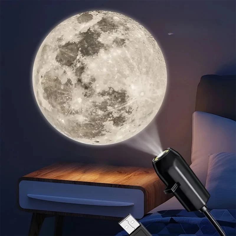 Projecteur LED USB 1/3/6 pièces avec motifs de projection réglables - Veilleuse Baleine, Papillon, É