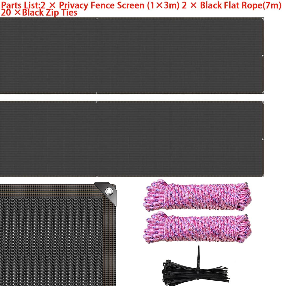 2/1 pièces 1 × 6 m/1x3 m balcon confidentialité clôture filet pare-soleil filets jardin cour clôture