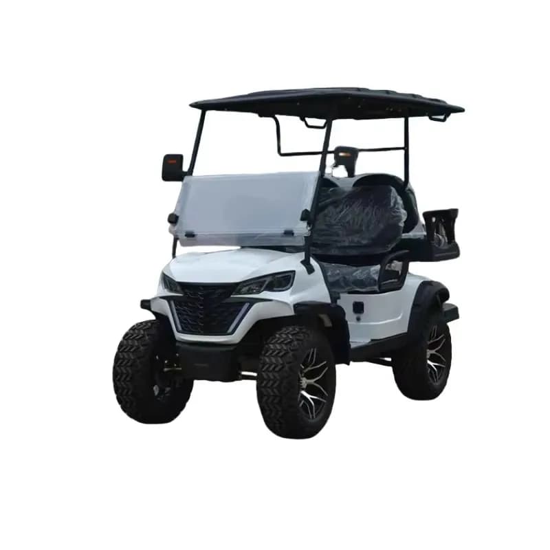Voiturette de golf électrique Airo Popular 72V 4 places, chariot de courses urbaines, vitesse 30-50