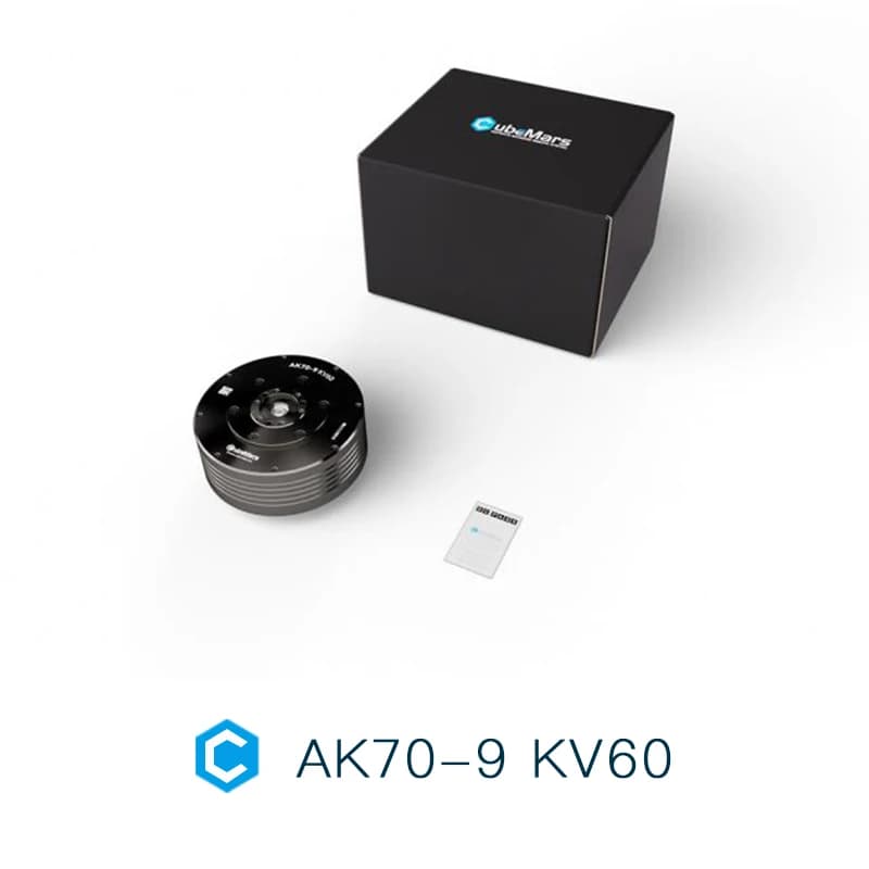 Moteur modulaire dynamique CubeMars AK70-9 KV60 avec double encodeur pour module d'actionnement robo