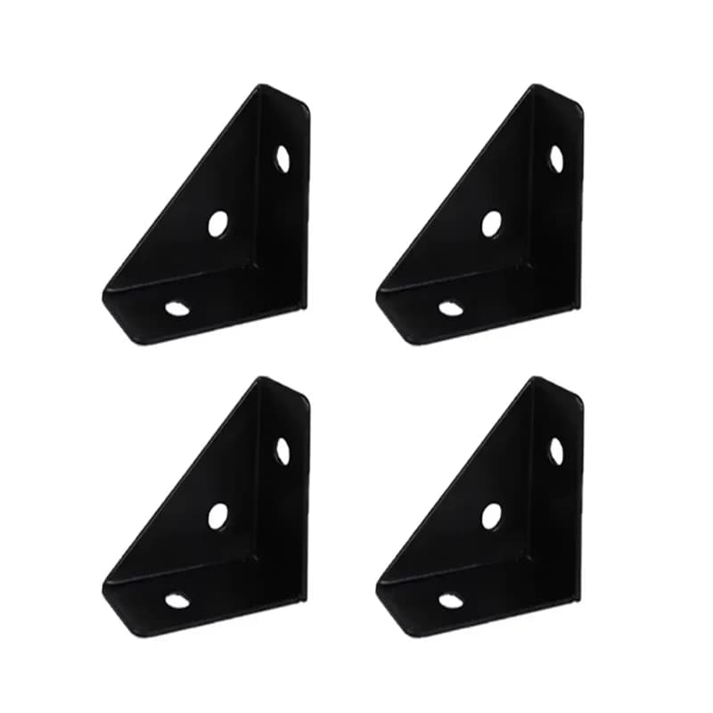 Supports d'angle en acier robustes : 90 ° Support d'angle droit, support de renforcement de meuble