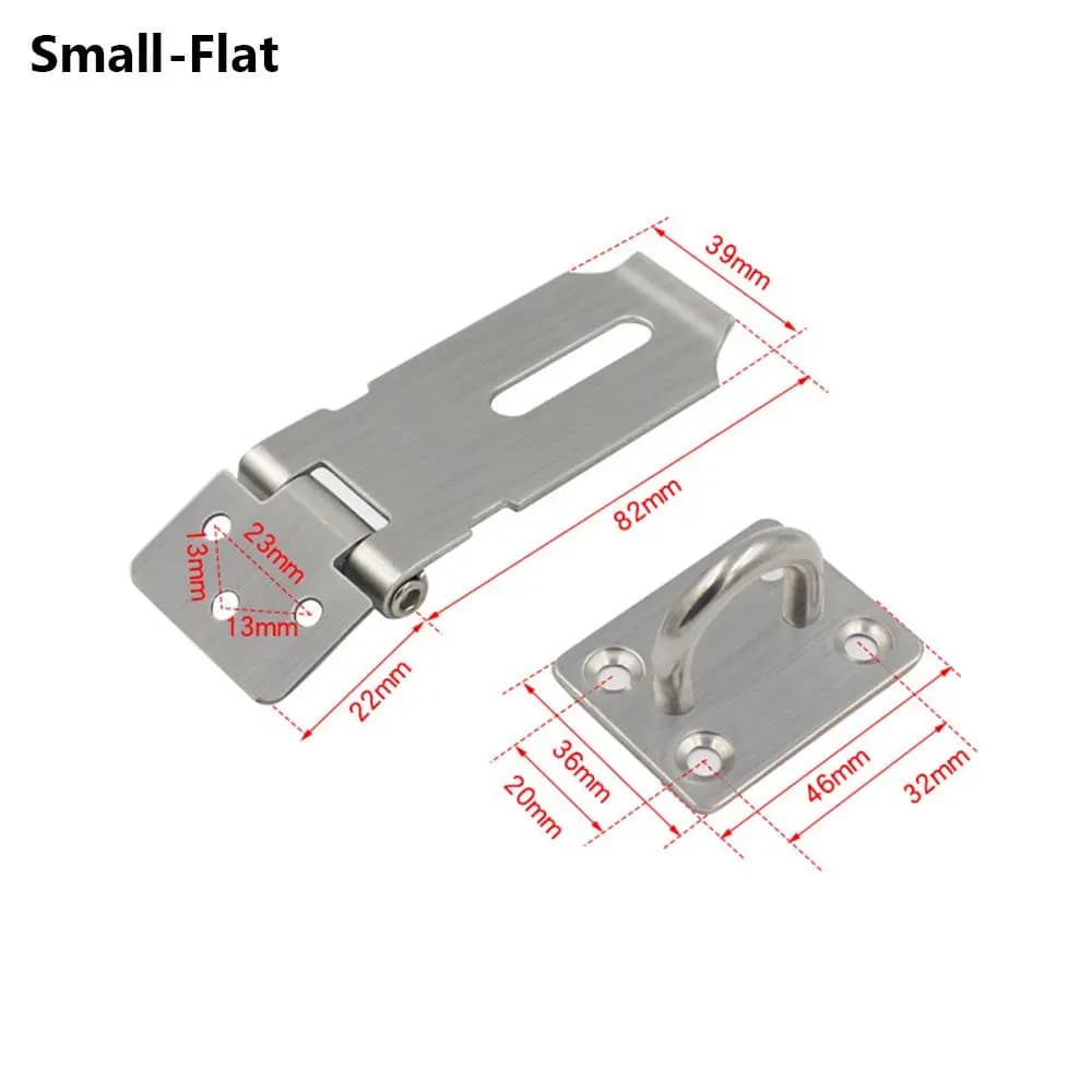 Serrure de porte anti-effraction à angle droit, 2,2 de porte en acier inoxydable, loquet de cabanon,