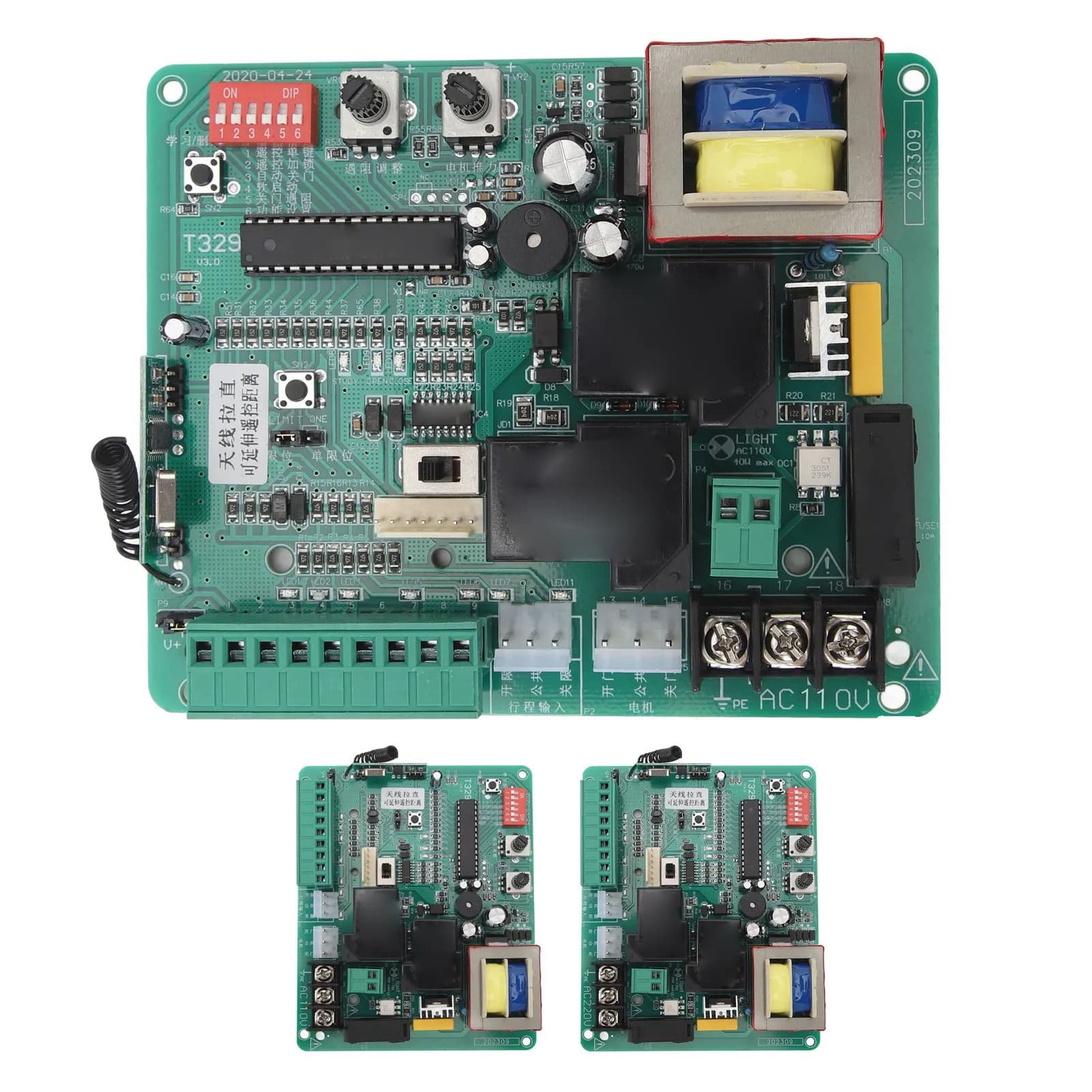 Carte de commande de Circuit universelle 110/220V pour ouvre-porte coulissant, carte de commande éle